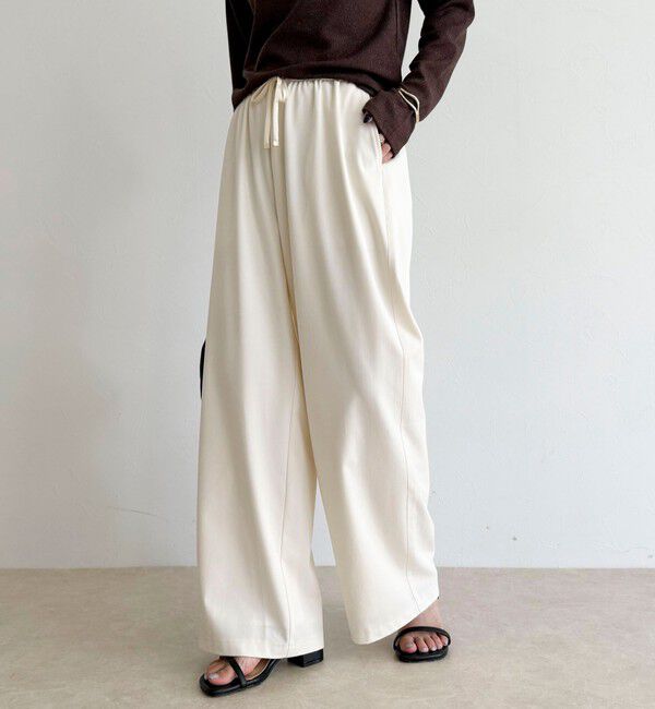 fredy emue「シャンブレーデニムライクイージーパンツ」|チノ|