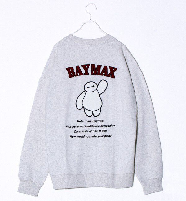 GLOSTER「【ミッキー＆ベイマックス】UNISEX サガラ刺繍 裏起毛スウェット」|スウェット・ジャージ|