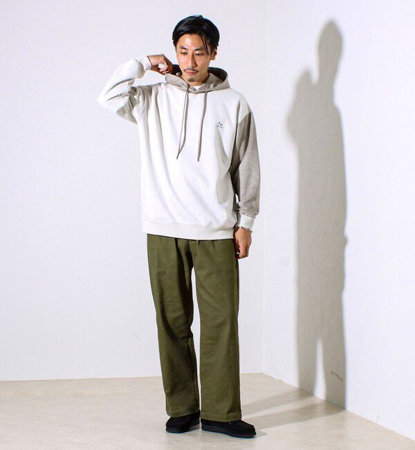 GLOSTER「【新配色で再登場】フレブルスエード バイカラーパーカー」|パーカー|