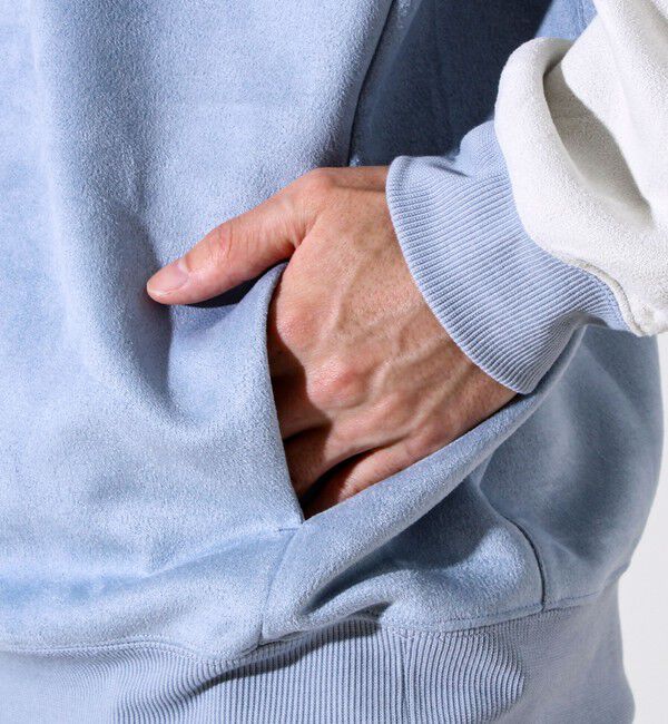 GLOSTER「【新配色で再登場】フレブルスエード バイカラーパーカー」|パーカー|