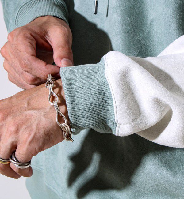 GLOSTER「【新配色で再登場】フレブルスエード バイカラーパーカー」|パーカー|