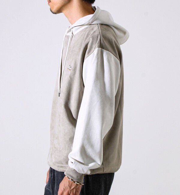 GLOSTER「【新配色で再登場】フレブルスエード バイカラーパーカー」|パーカー|