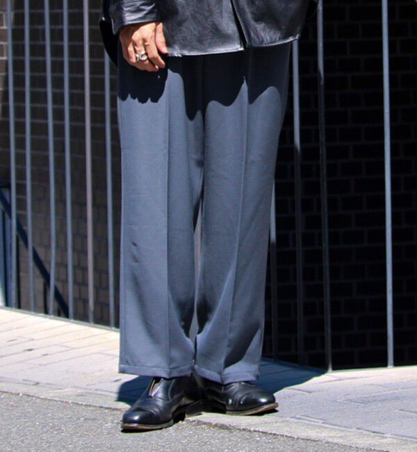 GLOSTER「【細すぎず太すぎない絶妙バランス】TRストレッチ ミディアムストレートパンツ」|チノ|