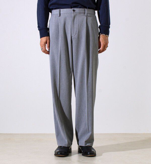 GLOSTER「【細すぎず太すぎない絶妙バランス】TRストレッチ ミディアムストレートパンツ」|チノ|