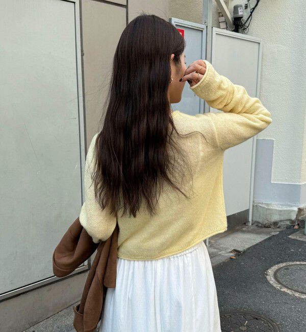 fredy emue「モヘヤ混ビスチェカーディガン」|カーディガン|