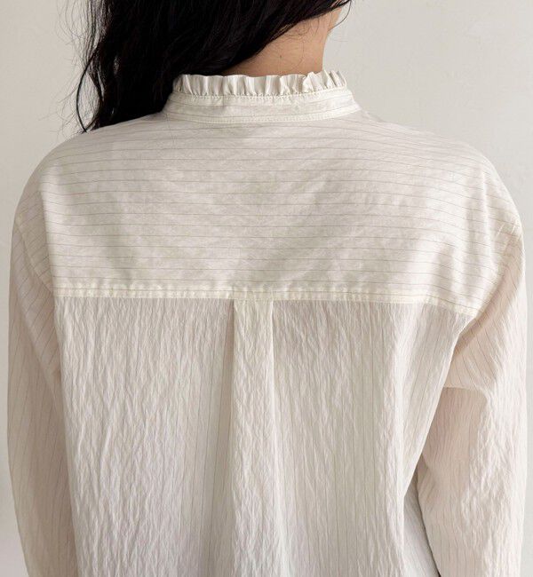 fredy emue「バンドカラーフリルシャツ」|シャツ・ブラウス|