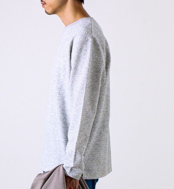 GLOSTER「【人気シリーズ第2弾】【新柄ジャガード登場】フクレクロスジャガードロンT」|Tシャツ・カットソー|