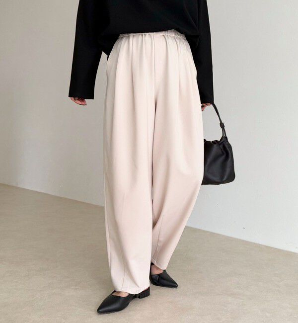 fredy emue「コクーンギャザーパンツ」|チノ|