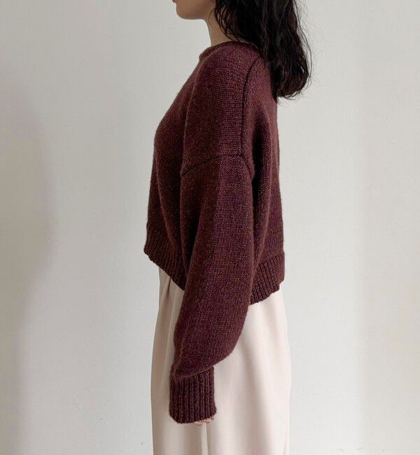 fredy emue「キラキラクロップド丈ニットプルオーバー」|ニット・セーター|