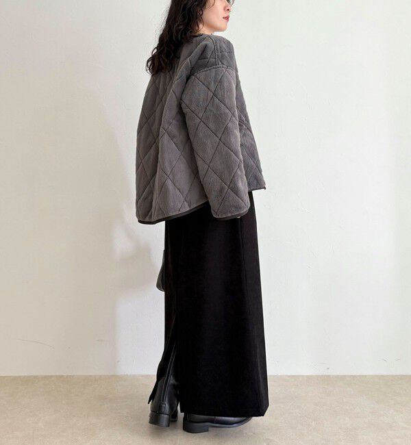 fredy emue「ファーキルトジップコート」|その他|