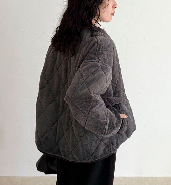 fredy emue「ファーキルトジップコート」|その他|