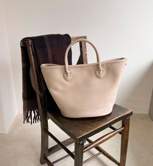 fredy emue「フェイクスエードパイピングトートバッグ」|トートバッグ|ベージュ