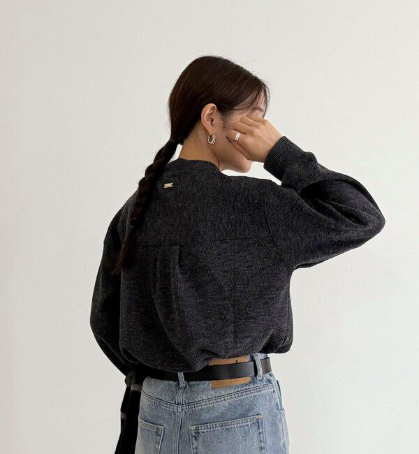 fredy emue「ニットソークロップドプルオーバー」|Tシャツ・カットソー|