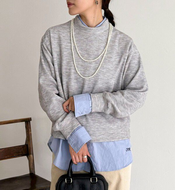 fredy emue「ニットソークロップドプルオーバー」|Tシャツ・カットソー|