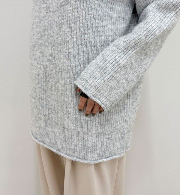 fredy emue「ミドル丈片畦ニットプルオーバー」|ニット・セーター|