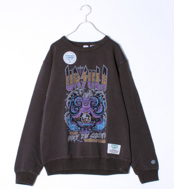 GLOSTER「【DISCUS&times;Disney Villains】UNISEX ヴィンテージ風 裏毛スウェット」|スウェット・ジャージ|ブラック系その他2