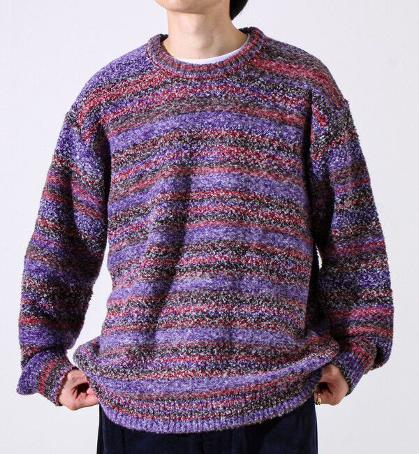 GLOSTER「【ふんわり立体感】グラデーションブークレプルオーバー」|ニット・セーター|