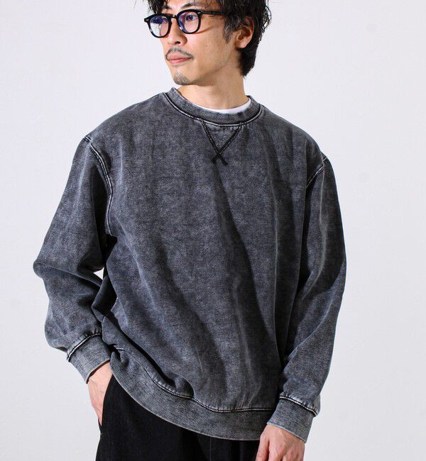 GLOSTER「【雪の色ムラ】カラフルスノーパウダー裏起毛スウェット」|スウェット・ジャージ|