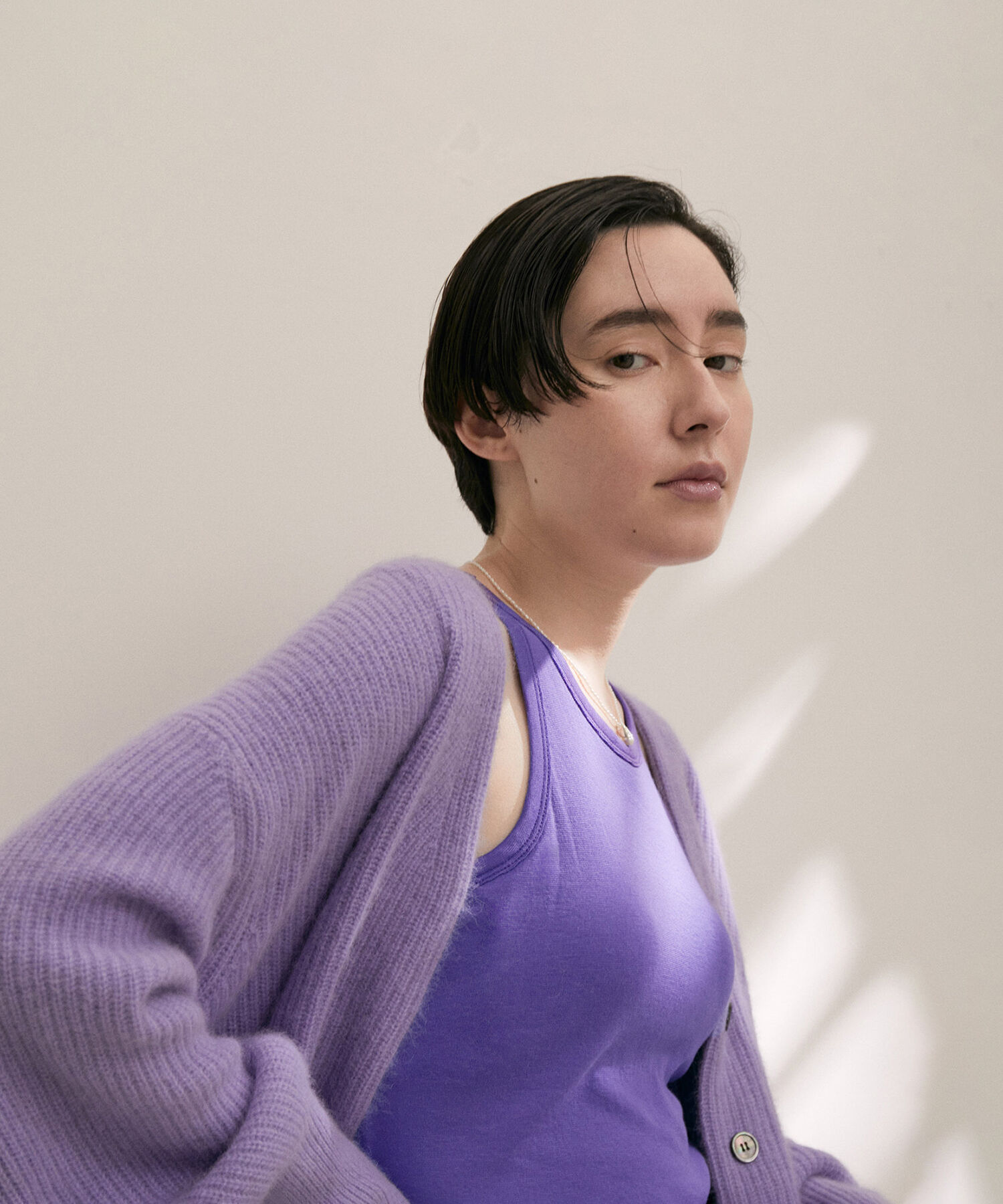 SALON adam et rope'「【Smile Cotton】カップ付きアメリカンスリーブタンクトップ」|タンクトップ|