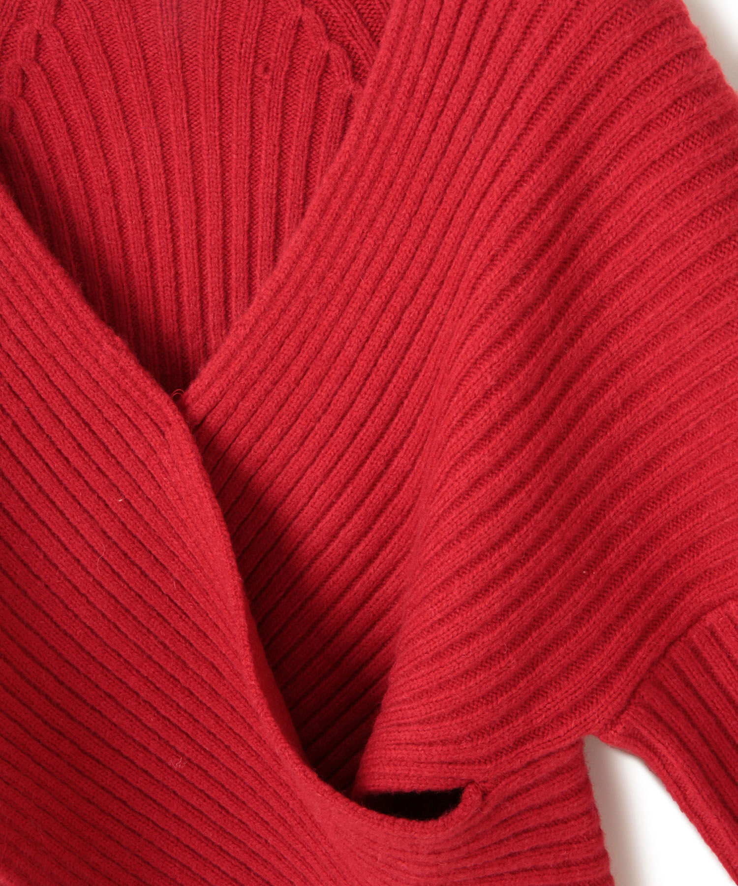 VIS「ふんわりカシュクールニットプルオーバー」|ニット・セーター|