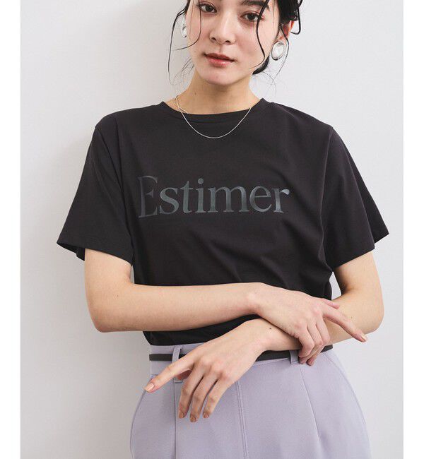 VIS「【接触冷感/洗える】アソートロゴプリントTシャツ」|Tシャツ・カットソー|