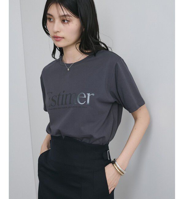 VIS「【接触冷感/洗える】アソートロゴプリントTシャツ」|Tシャツ・カットソー|