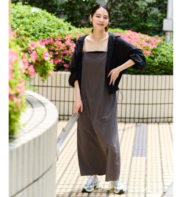 VIS「【追加】【WEB限定】シアーバックフリルフードブルゾン【洗える】」|ブルゾン・スタジャン|