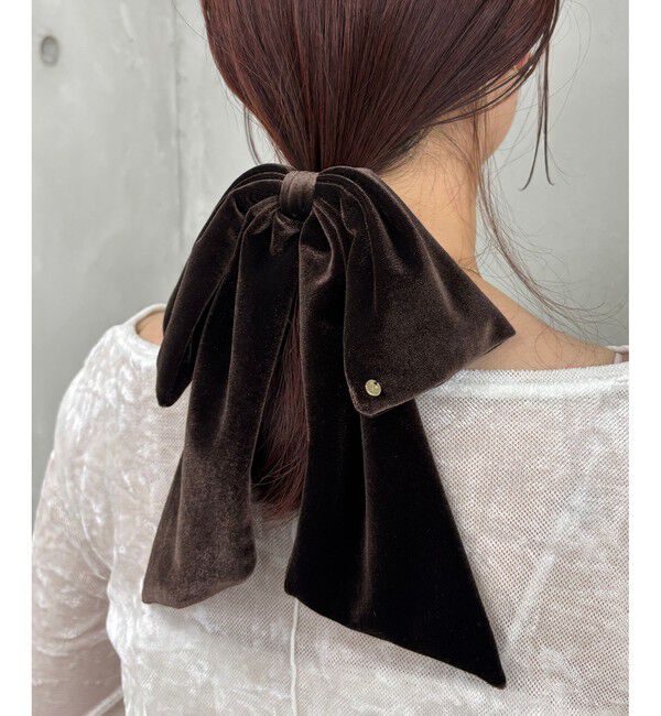 VIS「ビックベロアリボンヘアカフ」|ヘアバンド|