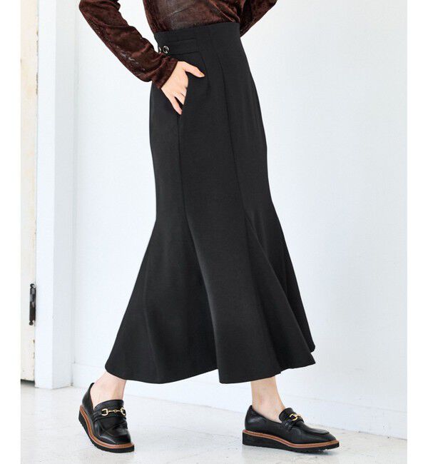 VIS「【美easy】ウーリッシュマーメイドスカート【セットアップ対応/洗える】」|スカート|