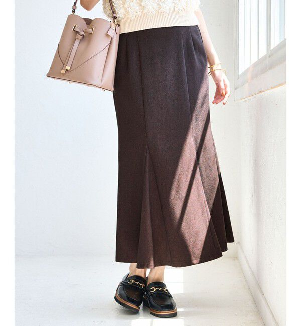 VIS「【美easy】ウーリッシュマーメイドスカート【セットアップ対応/洗える】」|スカート|