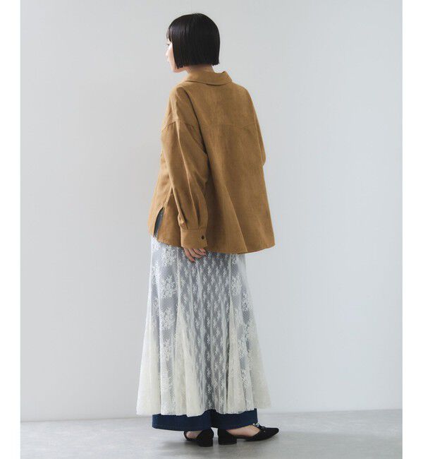 VIS「スエードライクロングスリーブシャツ」|シャツ・ブラウス|