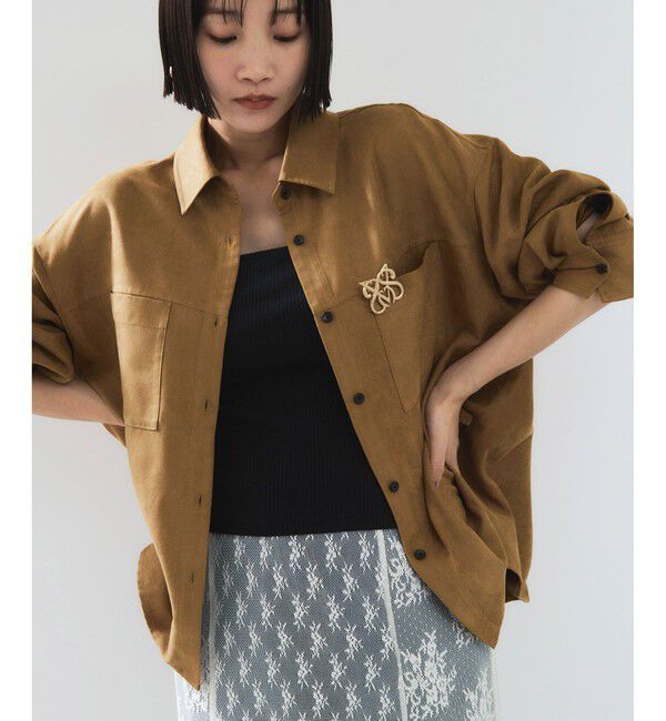 VIS「スエードライクロングスリーブシャツ」|シャツ・ブラウス|