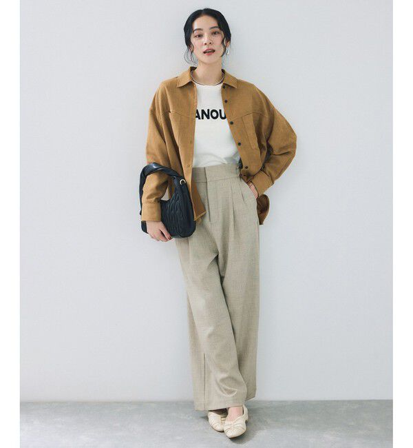 VIS「サスペンダー付き2WAYワイドパンツ」|チノ|