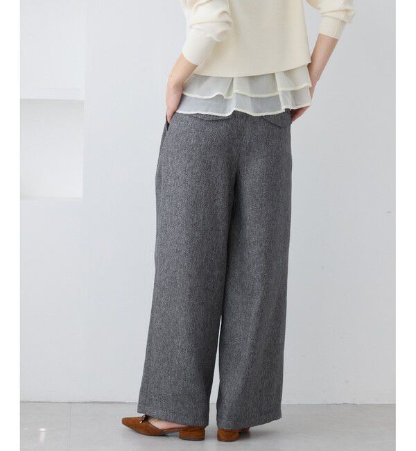 VIS「ツイード2タックワイドパンツ」|チノ|