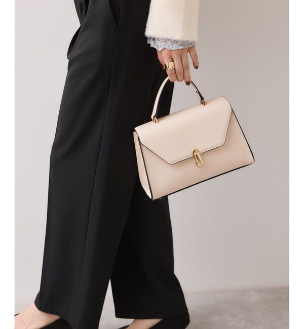 VIS「楕円金具ワンハンドルバッグ/2WAY」|ハンドバッグ|