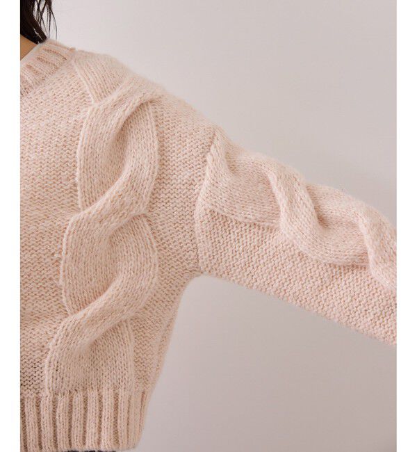 VIS「ケーブルコンパクトニット」|ニット・セーター|