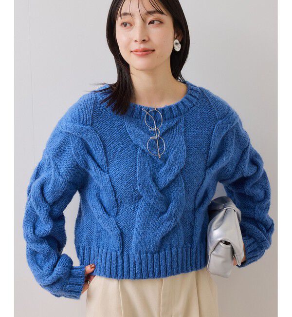 VIS「ケーブルコンパクトニット」|ニット・セーター|