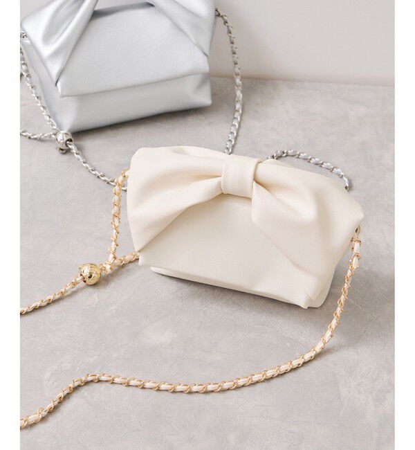 VIS「リボンハンドルチェーンショルダーバッグ/2WAY」|ショルダー・メッセンジャー|キナリ(16)