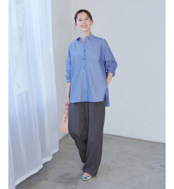 Rope&rsquo;Picnic「花粉ガード・防シワ/レギュラーシャツ」|シャツ・ブラウス|