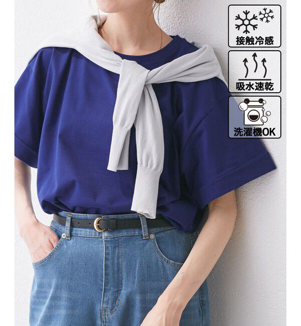 Rope&rsquo;Picnic「マルチファンクションTシャツ」|Tシャツ・カットソー|ブルー(44)