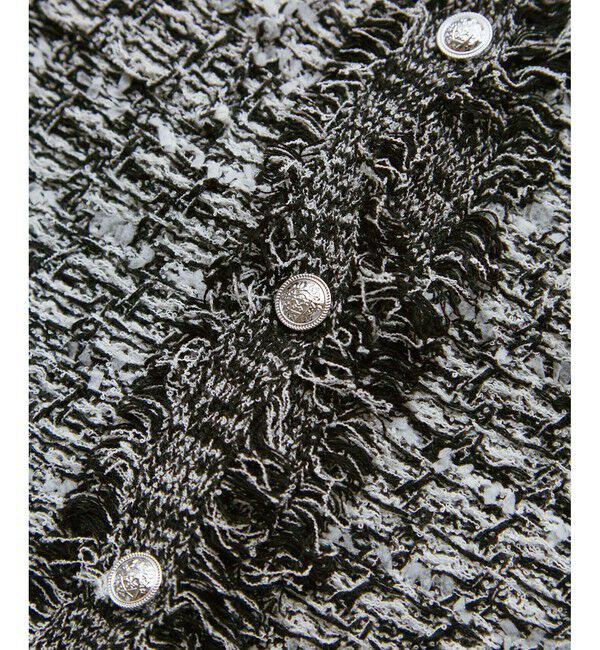 Rope&rsquo;Picnic「【WEB限定カラー】【サマー・ツイード】着丈が選べるジレベスト/スリーブレスカーディガン」|カーディガン|