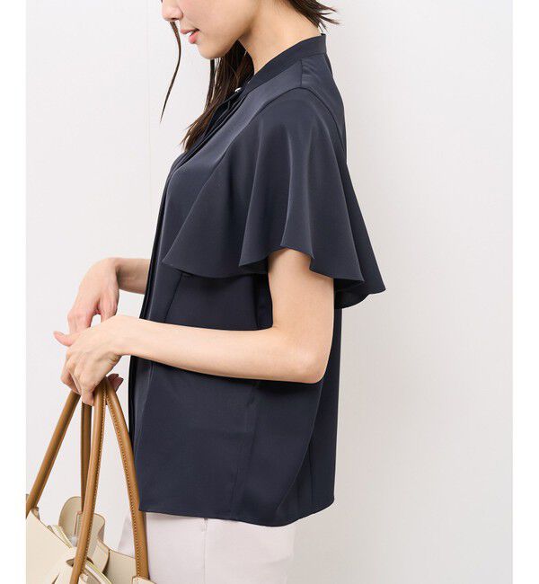 Rope&rsquo;Picnic「【防汚加工】ピンタックフレアスリーブブラウス/通勤対応」|シャツ・ブラウス|