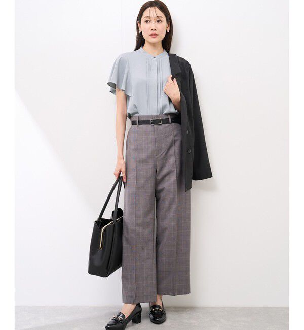 Rope&rsquo;Picnic「【防汚加工】ピンタックフレアスリーブブラウス/通勤対応」|シャツ・ブラウス|