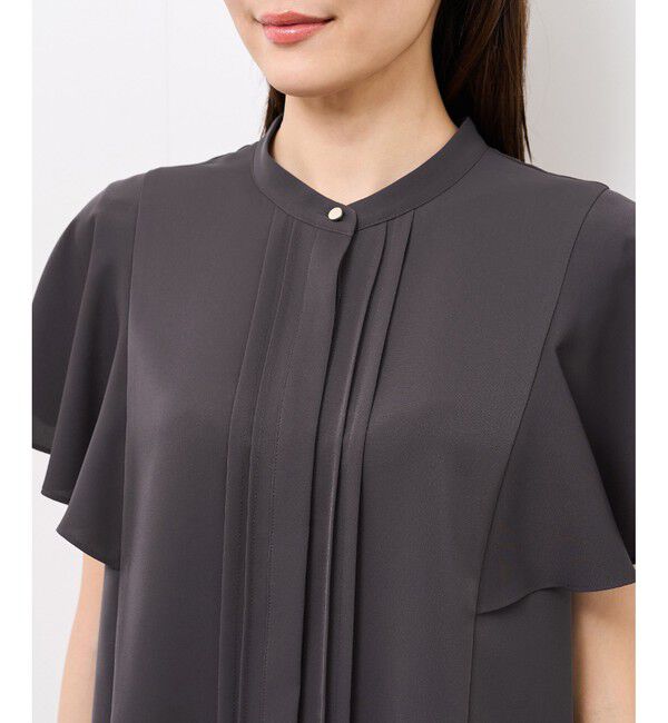 Rope&rsquo;Picnic「【防汚加工】ピンタックフレアスリーブブラウス/通勤対応」|シャツ・ブラウス|