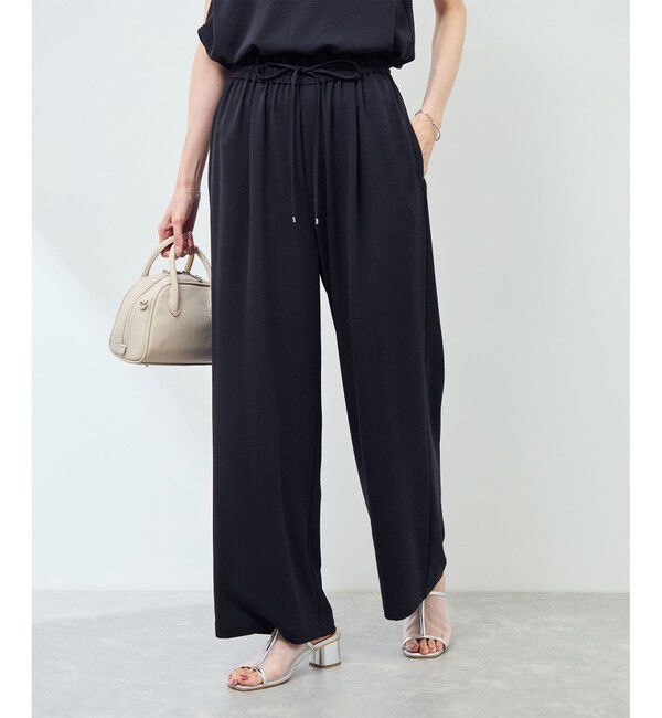 Rope&rsquo;Picnic「ジョガーイージーワイドパンツ/セットアップ対応」|チノ|