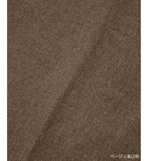 Rope&rsquo;Picnic「【WEB限定・丈長め】レディハンサムシリーズ ウールライクウエストタックセミワイドパンツ」|スラックス|