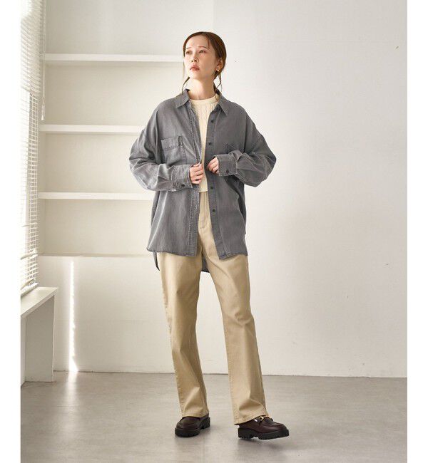 Rope&rsquo;Picnic「シャンブレーデニム調シャツ」|シャツ・ブラウス|