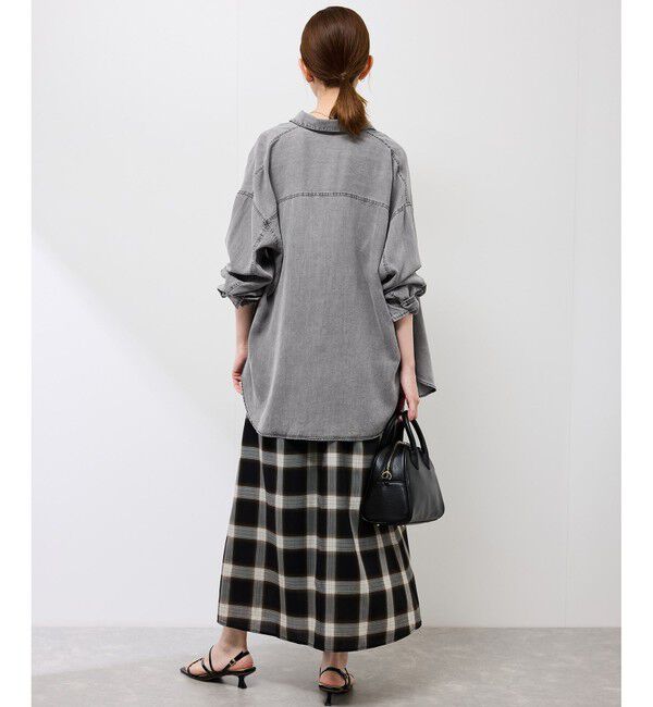 Rope&rsquo;Picnic「シャンブレーデニム調シャツ」|シャツ・ブラウス|