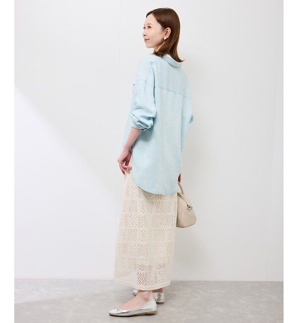 Rope&rsquo;Picnic「シャンブレーデニム調シャツ」|シャツ・ブラウス|