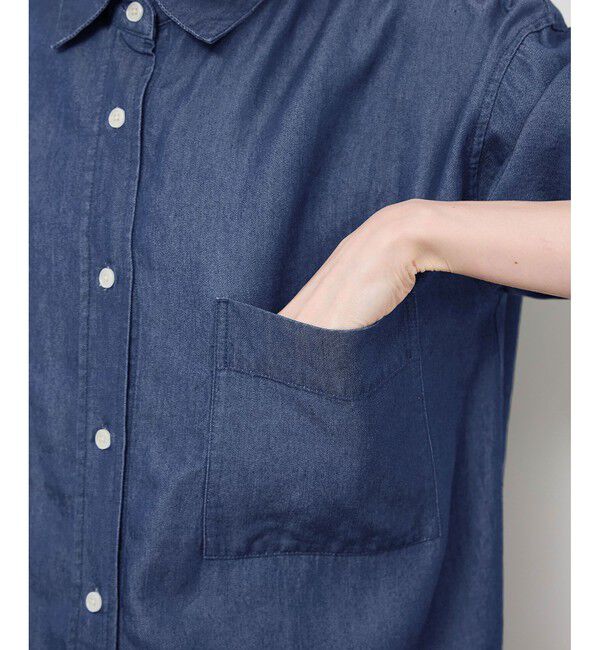 Rope&rsquo;Picnic「シャンブレーデニム調シャツ」|シャツ・ブラウス|